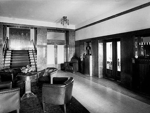 Diele - Geschichte Sanatorium Dr. Barner